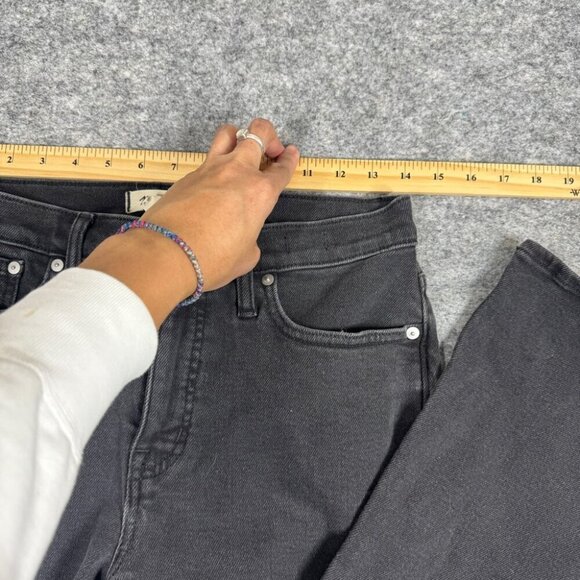 Madewell Mid Rise Kick Out Classic Black Jeans Stretchy Size 27 - Picture 10 of 14